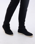 Elegante Wildleder Slipper Damen – Bequeme Mokassins mit Robuster Ledersohle für Jeden Anlass 3