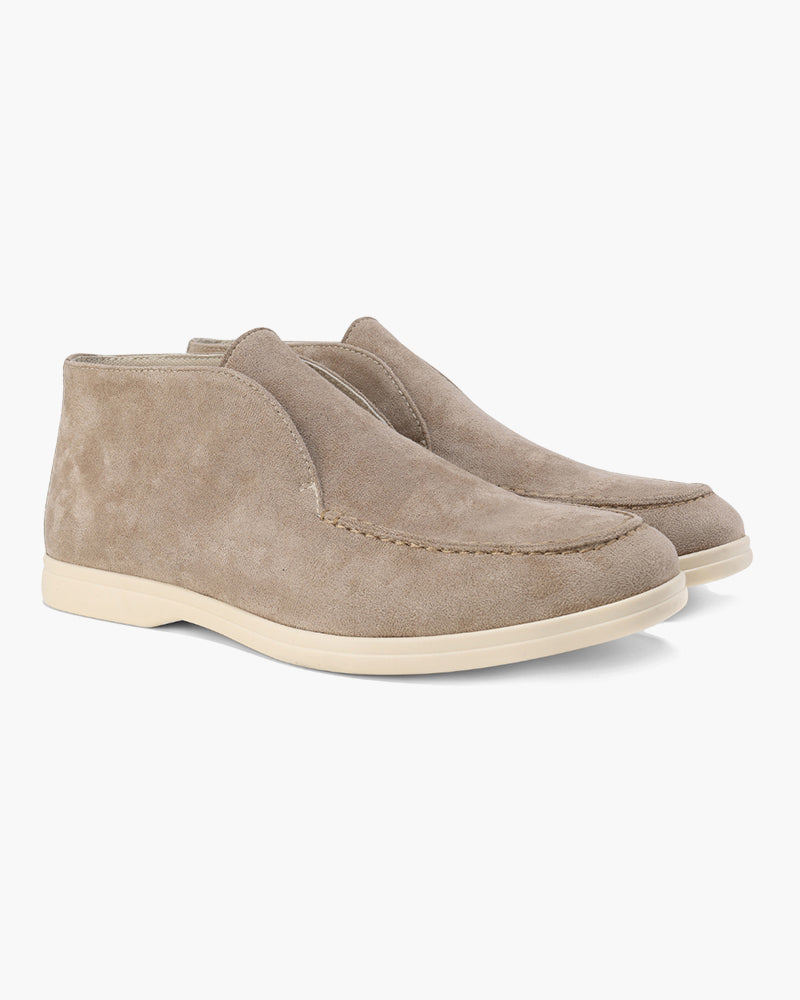 Elegante Wildleder Slipper Damen – Bequeme Mokassins mit Robuster Ledersohle für Jeden Anlass 4