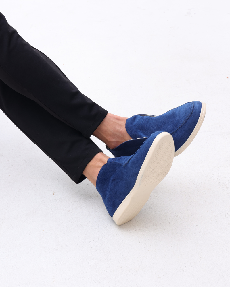 Elegante Wildleder Slipper Damen – Bequeme Mokassins mit Robuster Ledersohle für Jeden Anlass 8