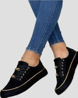 Elegante Sneakers mit Kettenleder-Details für Stil 0