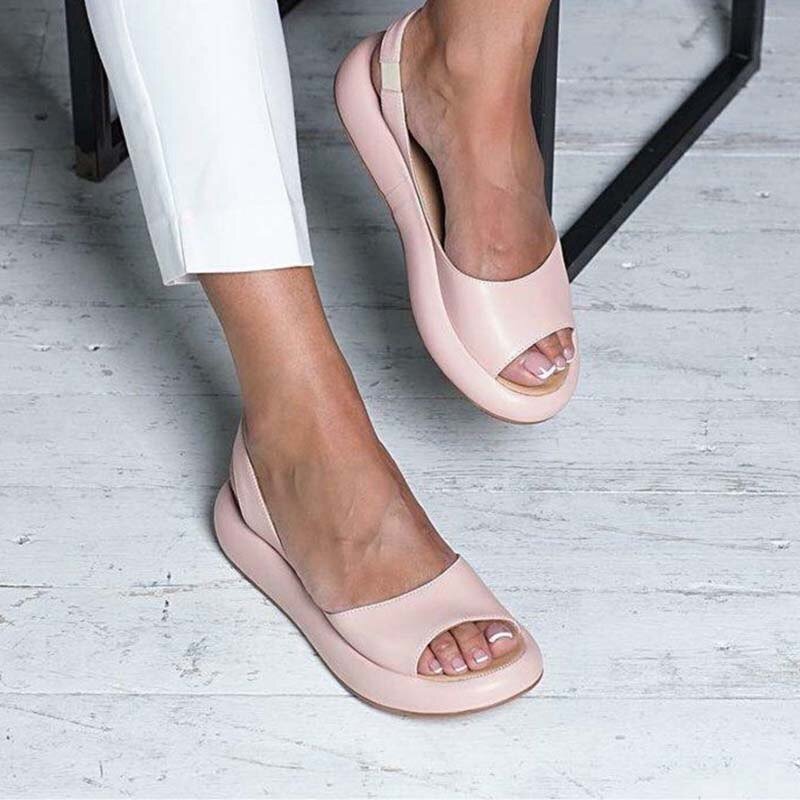 Elegante Sommerschuhe aus Leder mit Gepolstertem Fußbett – Bequem und Stilvoll für den Sommer 2
