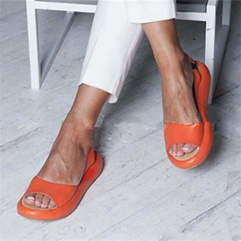 Elegante Sommerschuhe aus Leder mit Gepolstertem Fußbett – Bequem und Stilvoll für den Sommer 4