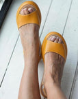 Elegante Sommerschuhe aus Leder mit Gepolstertem Fußbett – Bequem und Stilvoll für den Sommer 5