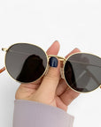 Elegante Sonnenbrille mit Rundgläsern für Stilbewusste 5