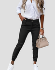 Elegante Damen Stoffhose mit Flexibler Passform – Ideal für Jeden Anlass 1