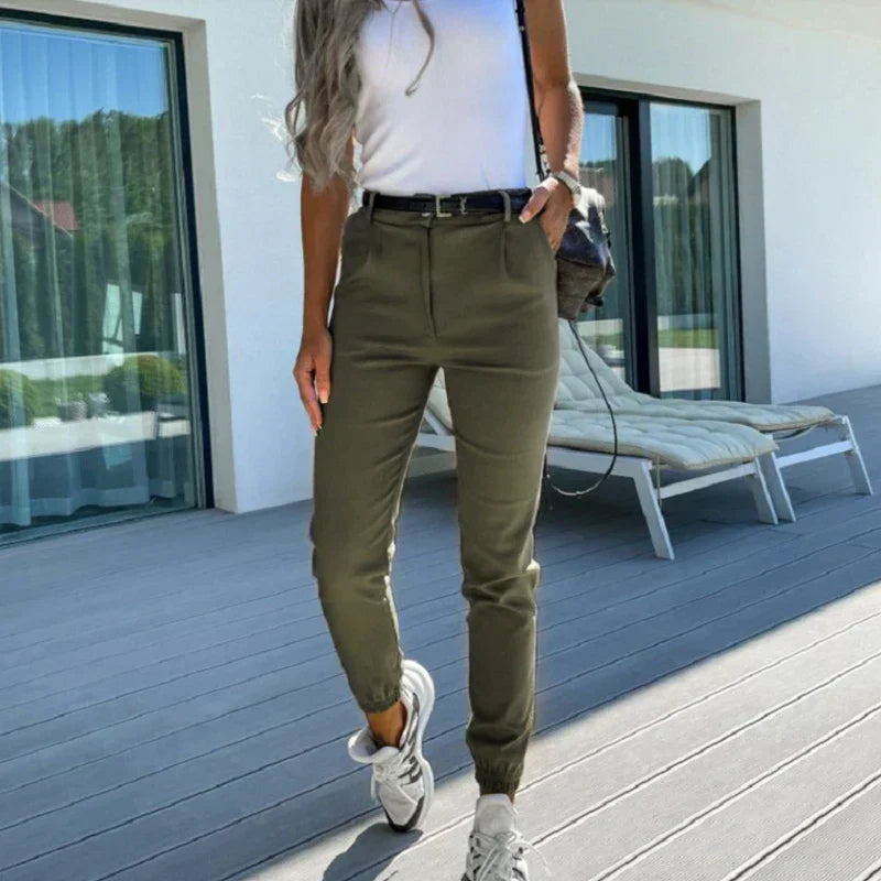 Elegante Damen Stoffhose mit Flexibler Passform – Ideal für Jeden Anlass 6