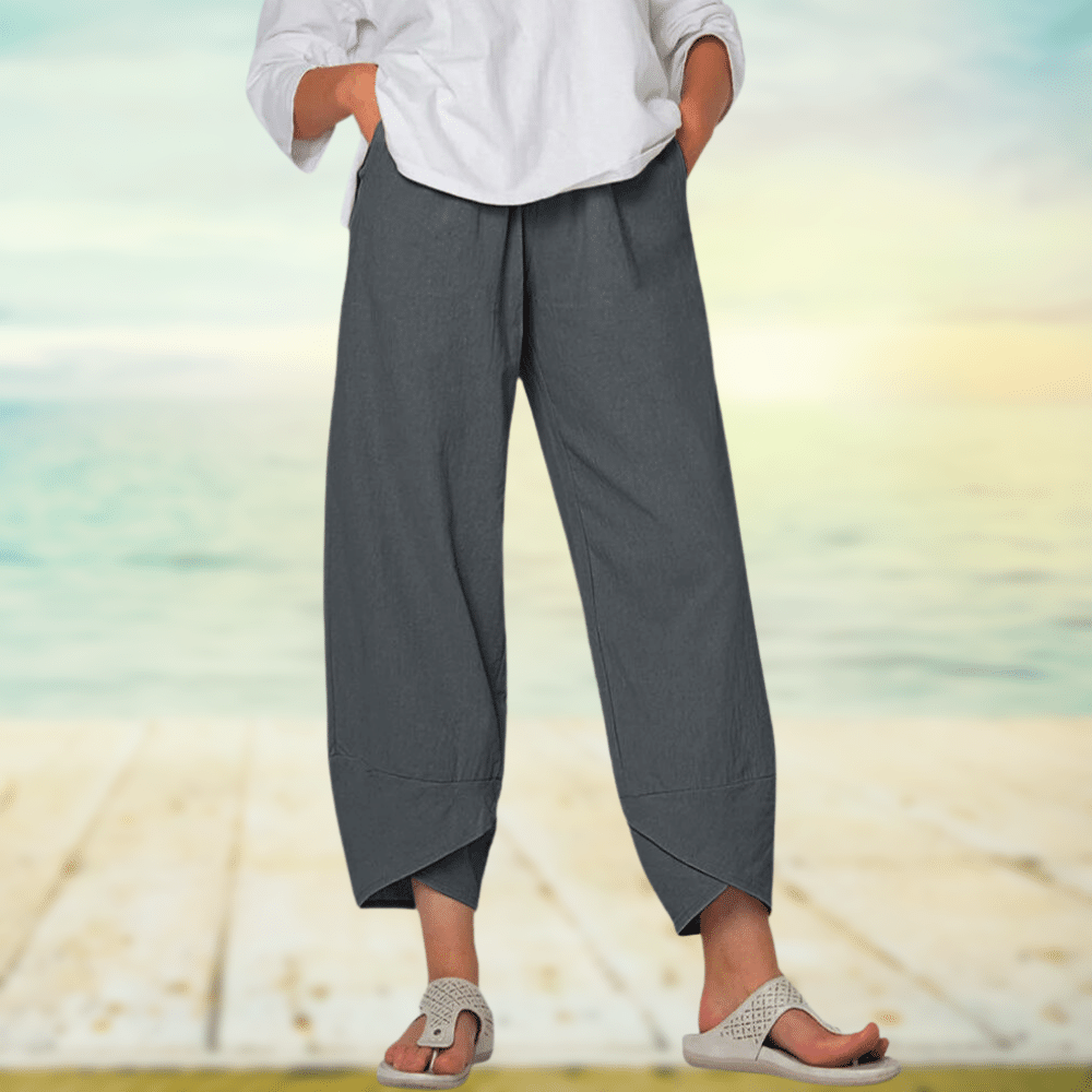 Elegante Damen Stoffhose mit schmeichelhaftem Schnitt und atmungsaktivem Material 3