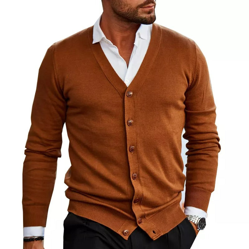 Elegante Strickjacke Herren mit V-Ausschnitt für Stil 3