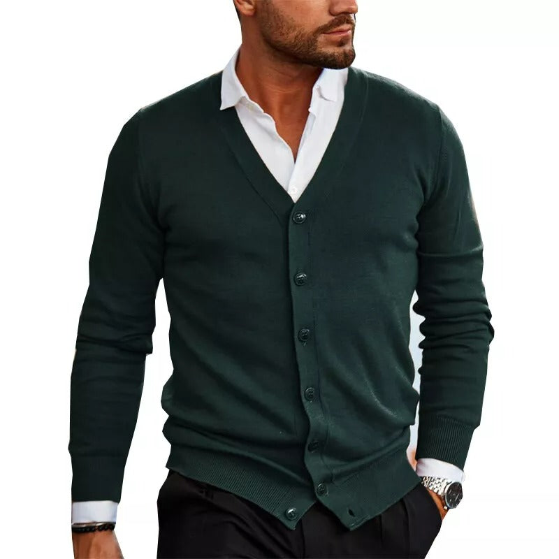 Elegante Strickjacke Herren mit V-Ausschnitt für Stil 4