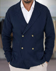 Elegante Strickjacke mit Blazer-Optik für besondere Anlässe 0