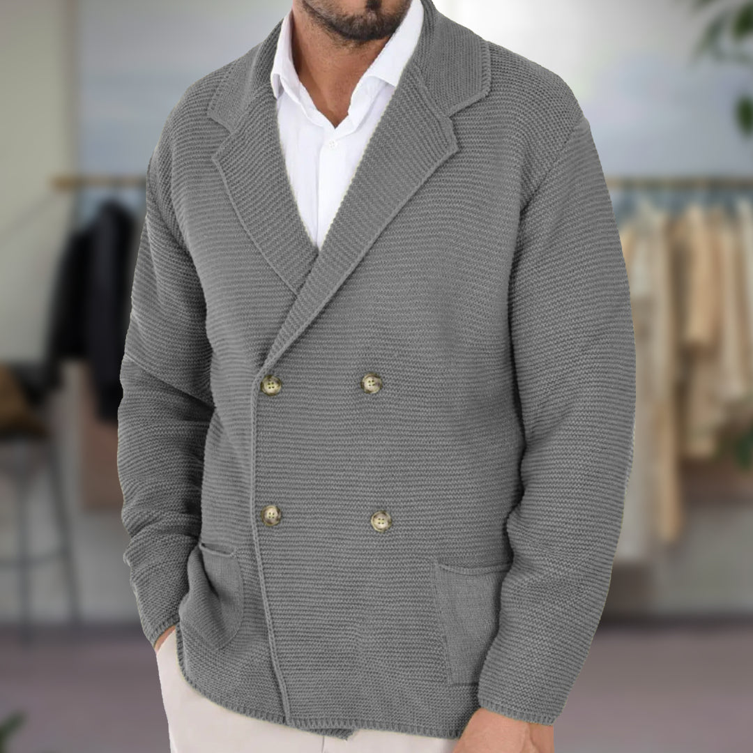 Elegante Strickjacke mit Blazer-Optik für besondere Anlässe 1