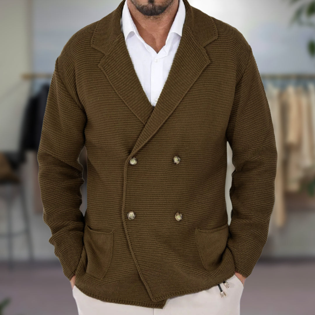 Elegante Strickjacke mit Blazer-Optik für besondere Anlässe 2