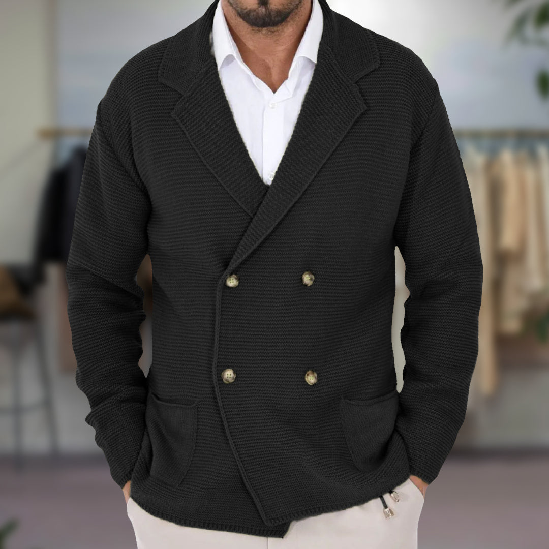 Elegante Strickjacke mit Blazer-Optik für besondere Anlässe 4