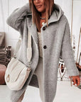 Elegante Strickjacke mit Kapuze für stilvolle Looks 0