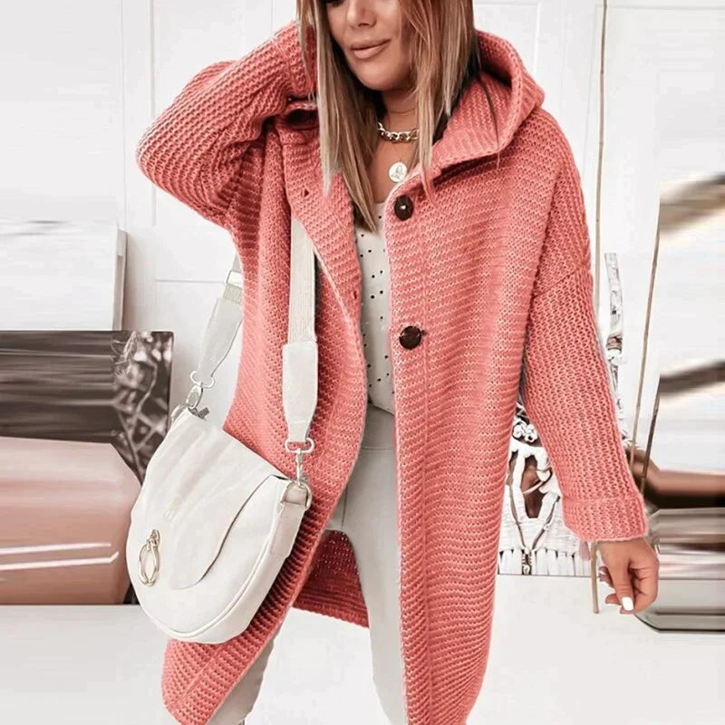 Elegante Strickjacke mit Kapuze für stilvolle Looks 1
