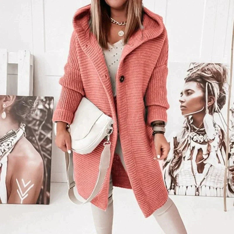 Elegante Strickjacke mit Kapuze für stilvolle Looks 2