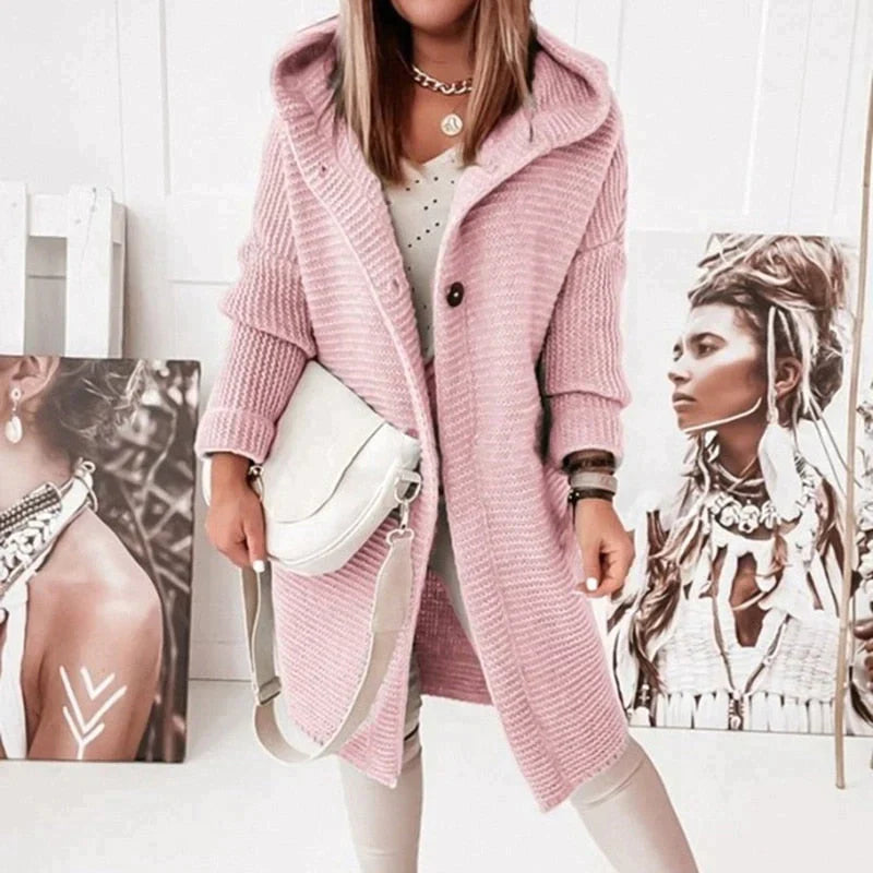 Elegante Strickjacke mit Kapuze für stilvolle Looks 3