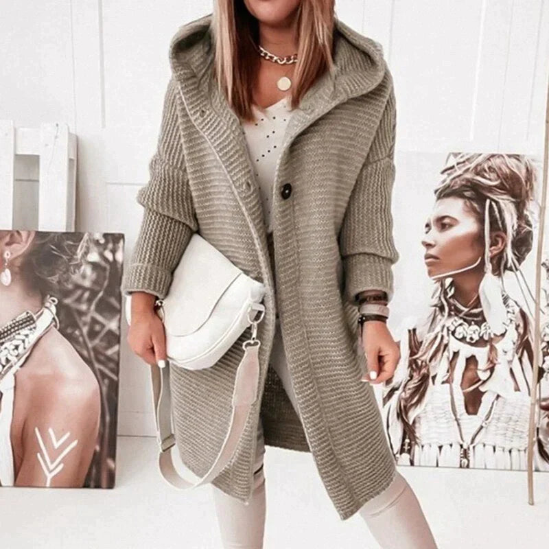 Elegante Strickjacke mit Kapuze für stilvolle Looks 7