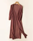 Elegante Strickjacke mit Offener Vorderseite 0