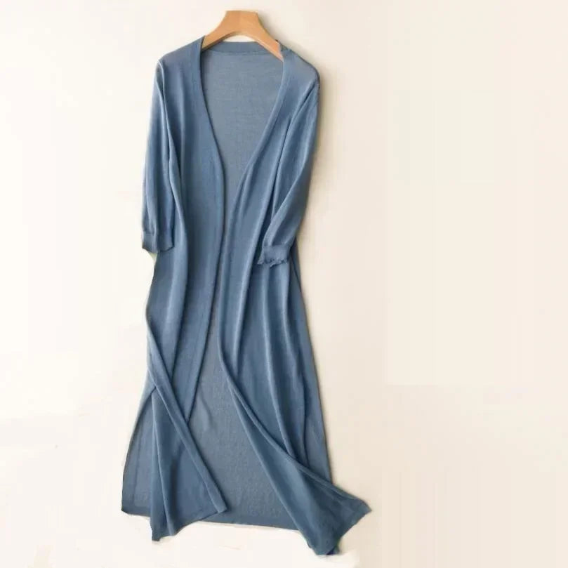 Elegante Strickjacke mit Offener Vorderseite 6