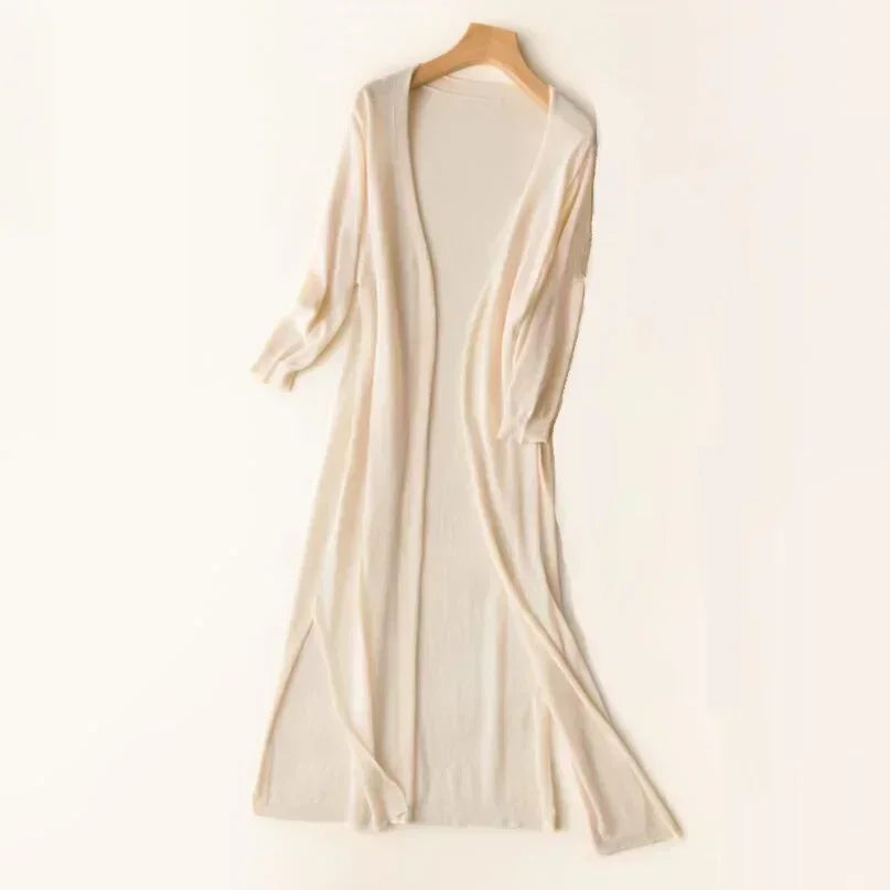 Elegante Strickjacke mit Offener Vorderseite 9