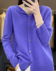 Elegante Strickjacke mit Rundhalsausschnitt für jeden Anlass 2