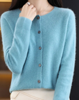 Elegante Strickjacke mit Rundhalsausschnitt für jeden Anlass 3