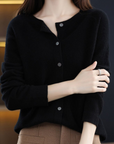 Elegante Strickjacke mit Rundhalsausschnitt für jeden Anlass 5