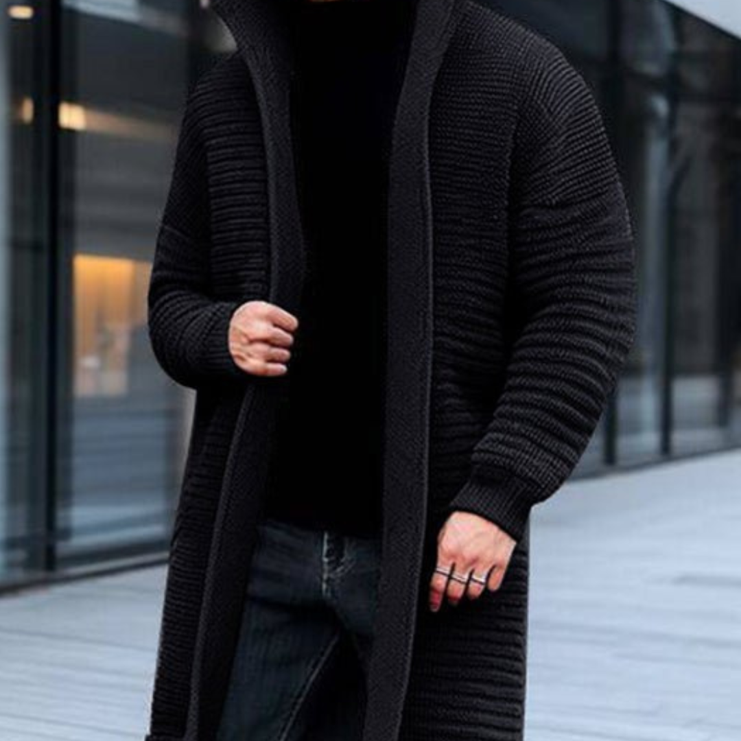Elegante Strickjacke mit Stehkragen für Winter 0