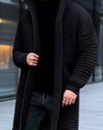 Elegante Strickjacke mit Stehkragen für Winter 0