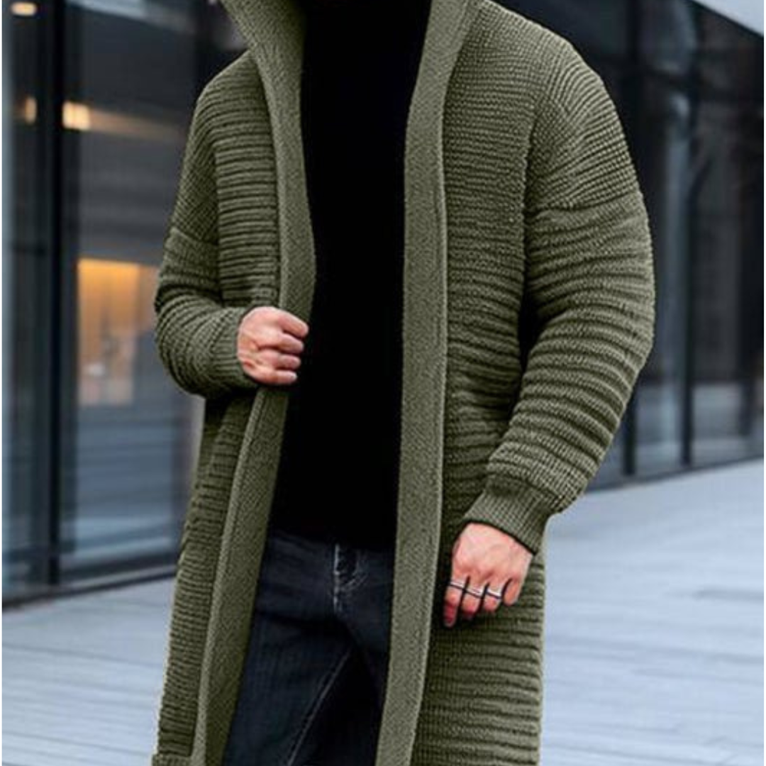Elegante Strickjacke mit Stehkragen für Winter 2