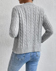 Elegante Strickjacke mit Weichem Kabelmuster 1