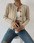 Elegante Strickjacke mit Weichem Kabelmuster 2