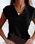 Elegante Damenbluse mit V-Ausschnitt aus Atmungsaktivem Material – Perfekt für Festliche Anlässe und Sommeroutfits 5