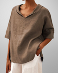 Elegante V-Ausschnitt Damenbluse für jeden Anlass 4