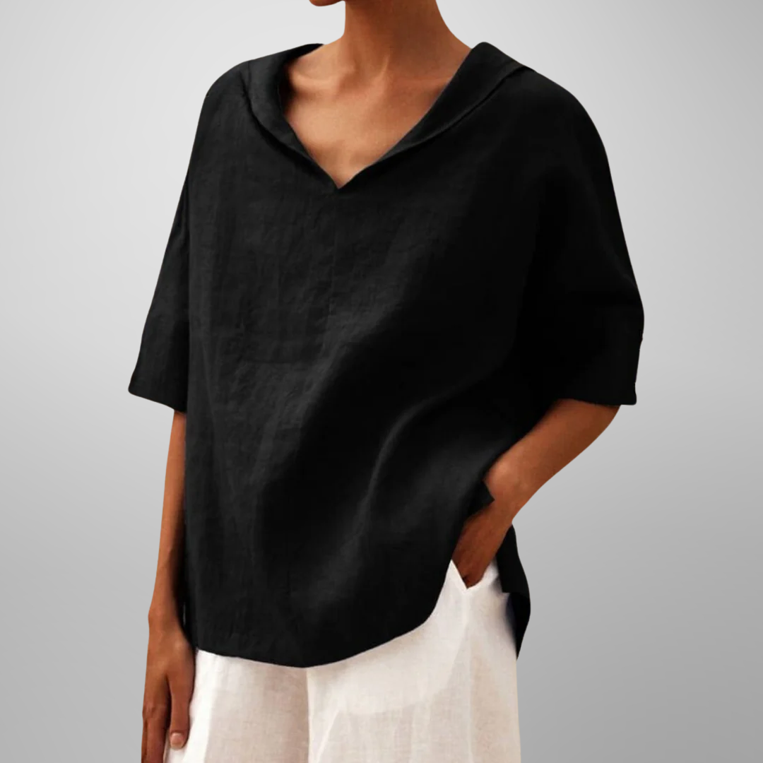 Elegante V-Ausschnitt Damenbluse für jeden Anlass 6