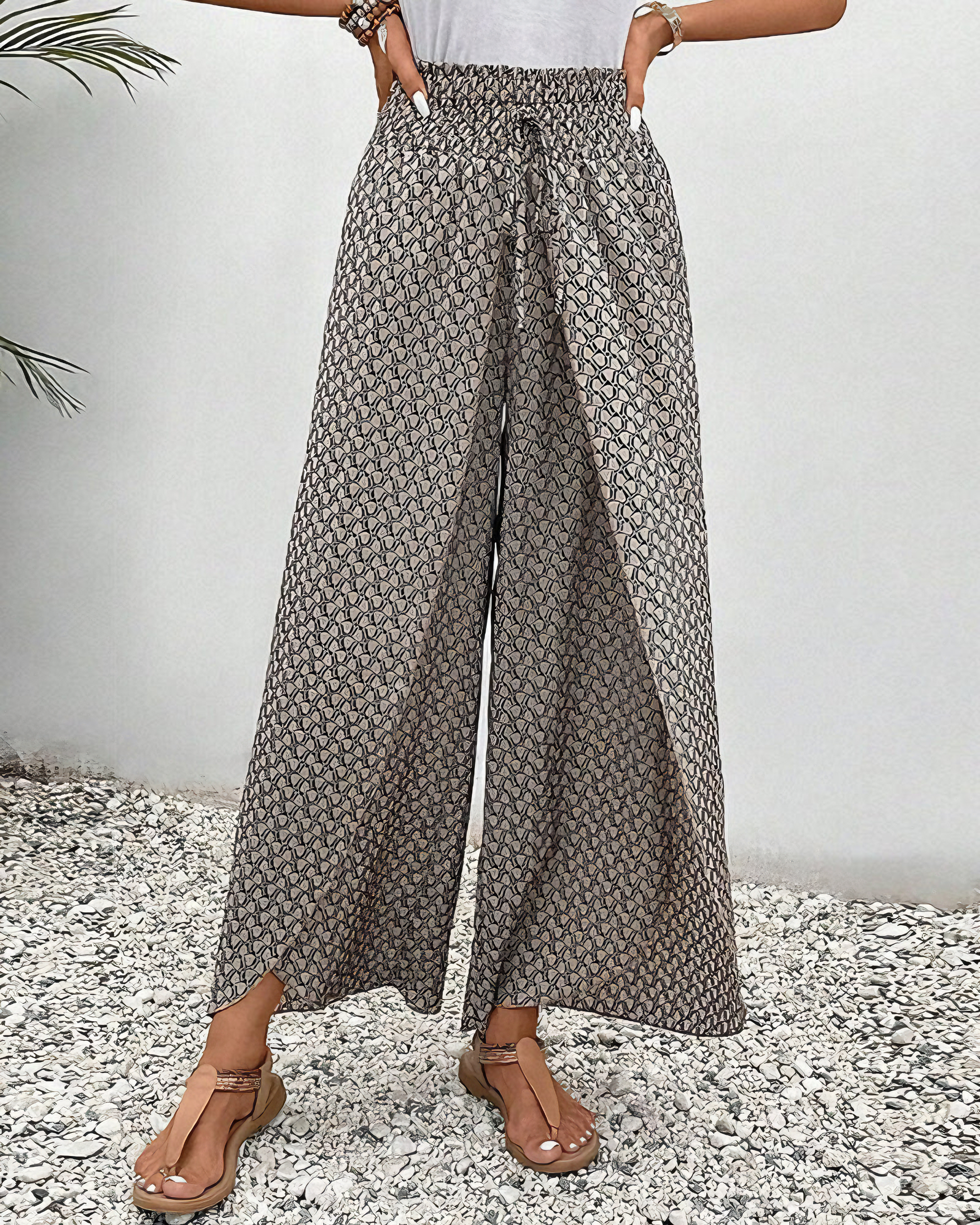Elegante Weite Hose mit Fließendem Schnitt 2
