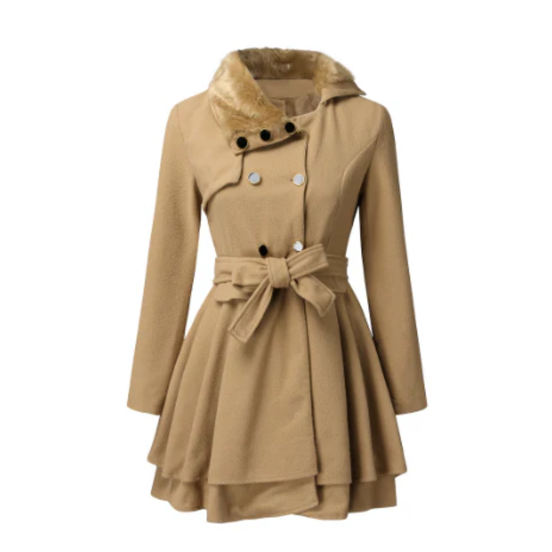 Eleganter Beige Trenchcoat mit Gürtel für Stilbewusste 0
