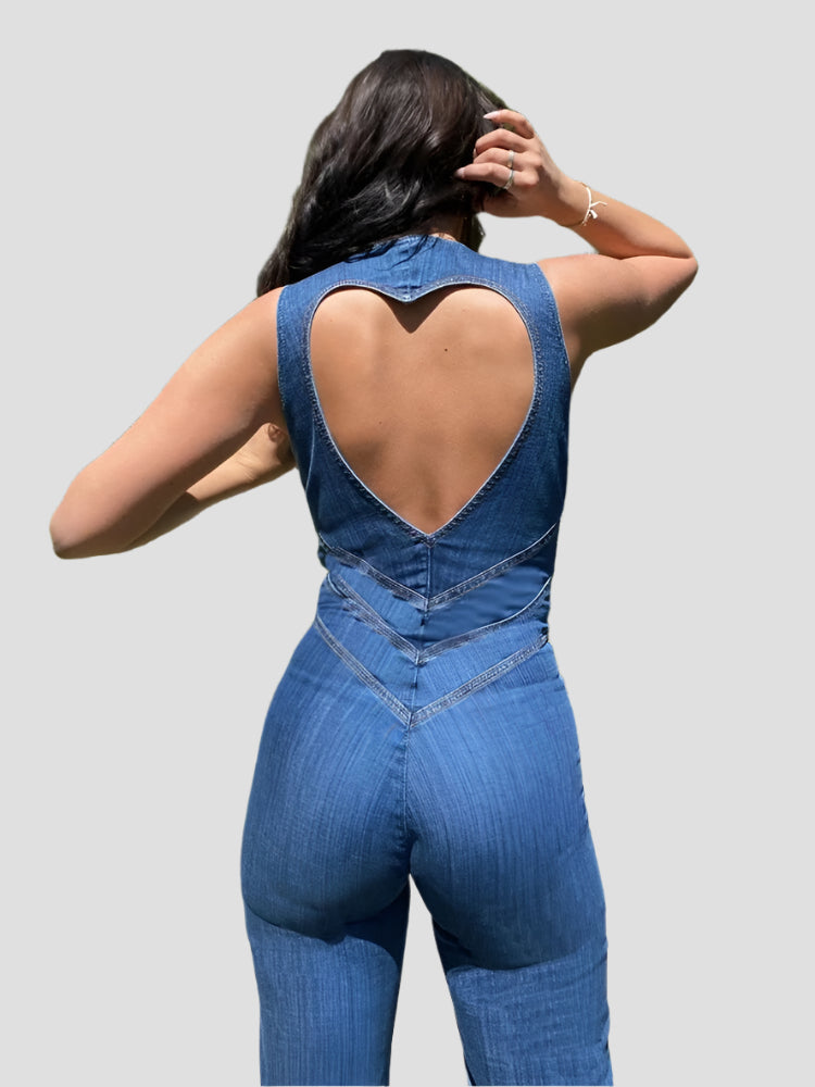 Eleganter Damen Jumpsuit im Vintage-Stil 1