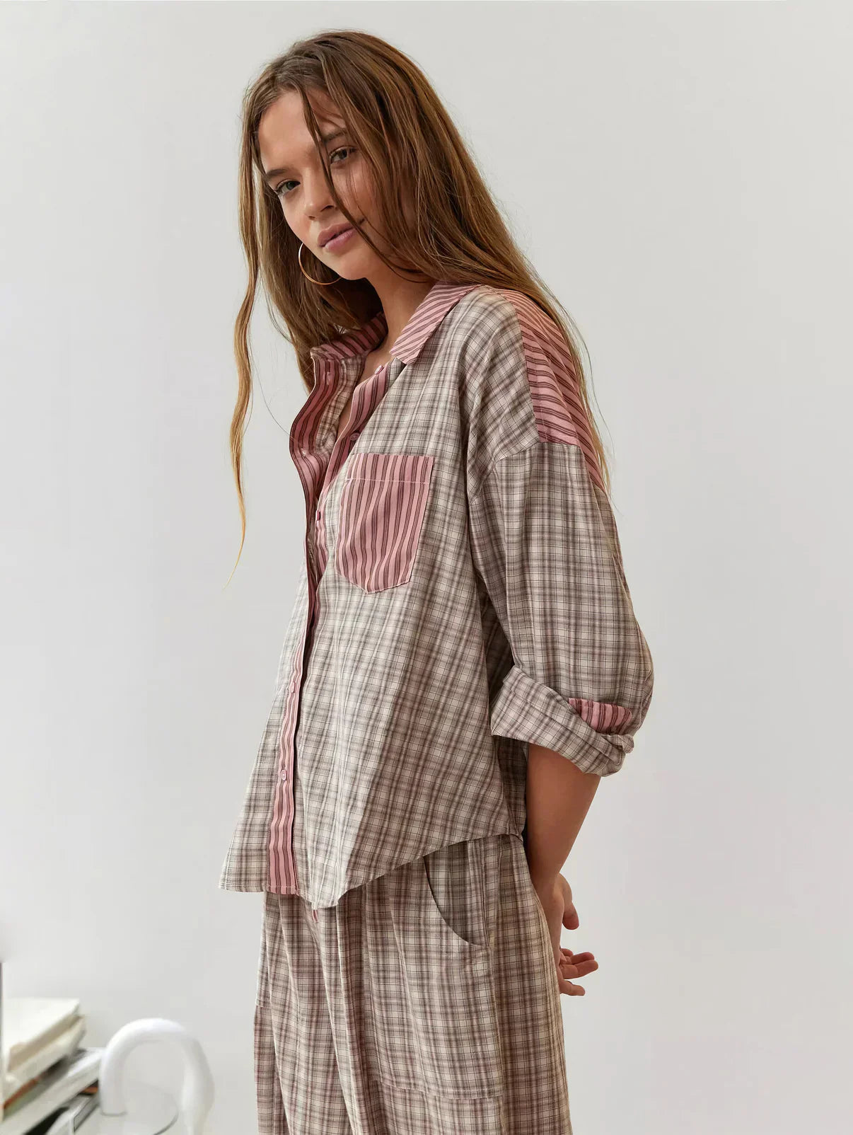 Eleganter Damen Pyjama Lang für Entspannte Nächte 1