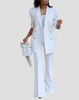 Eleganter Damenanzug mit Blazer und Ausgestellten Hosen für Festliche Anlässe 1