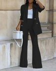 Eleganter Damenanzug mit Blazer und Ausgestellten Hosen für Festliche Anlässe 3