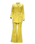 Eleganter Damenanzug mit Blazer und Ausgestellten Hosen für Festliche Anlässe 5