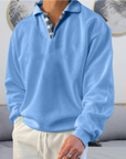 Eleganter Freizeitpullover mit stilvollem Kragen 0