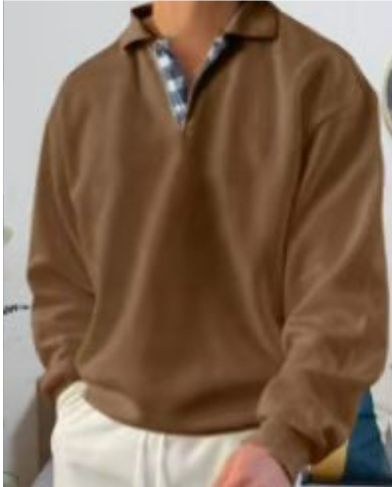 Eleganter Freizeitpullover mit stilvollem Kragen 2