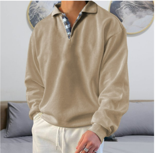 Eleganter Freizeitpullover mit stilvollem Kragen 3