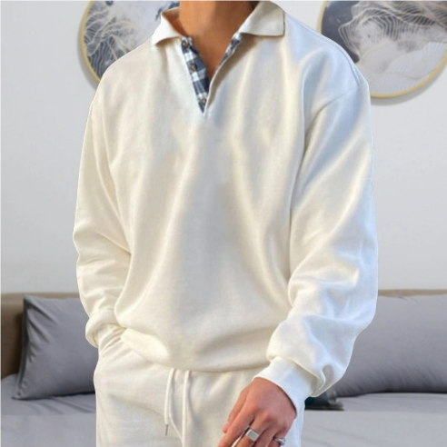 Eleganter Freizeitpullover mit stilvollem Kragen 5