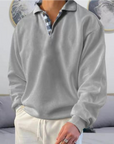 Eleganter Freizeitpullover mit stilvollem Kragen 6