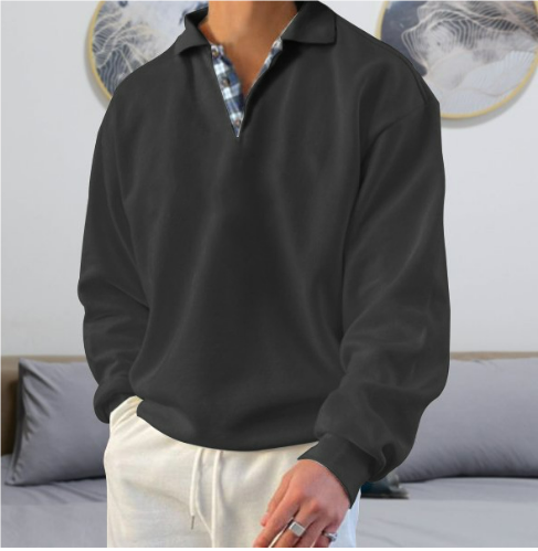 Eleganter Freizeitpullover mit stilvollem Kragen 9