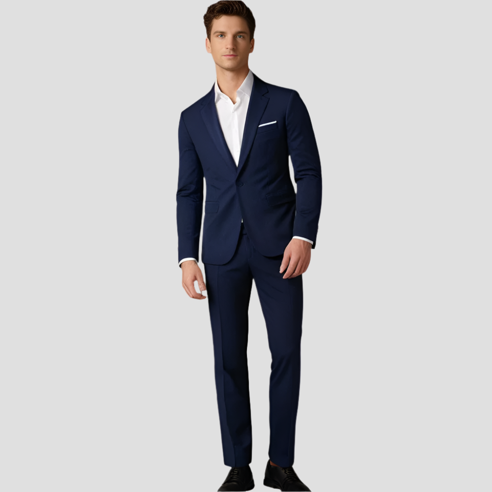 Eleganter Slim Fit Anzug Herren mit Blazer und Hose – Ideal für Hochzeiten und formelle Anlässe 1